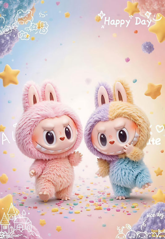 Labubu The Monsters Tasty Macarons Chestnut Cocoa Vinyl Plush ( Multicolor )